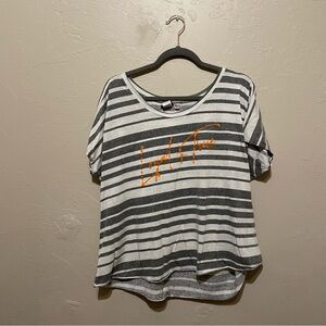 OSU Oklahoma State Loyal & True Striped Tee XL